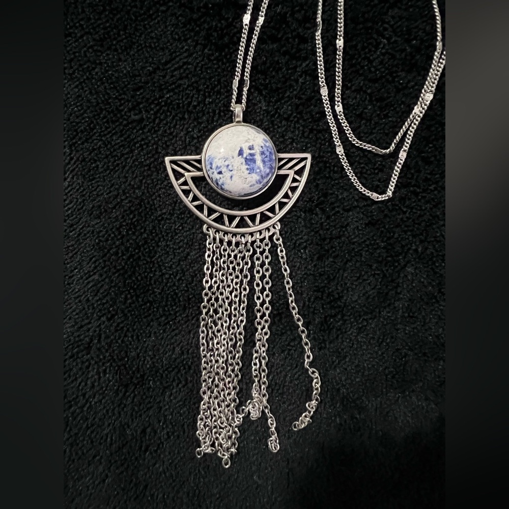 American Eagle | Sodalite Stone Pendant Necklace